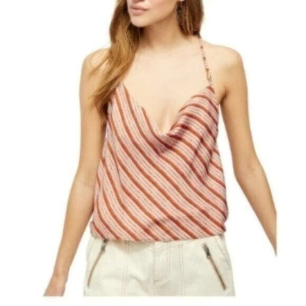 NWT Free People Draped Neck Top Medium